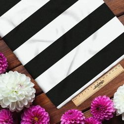 Ткань футер 2-х нитка черные полоски