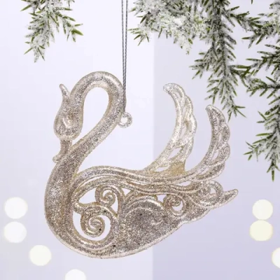 Подвеска «Лебединое озеро» 9 см, Золото