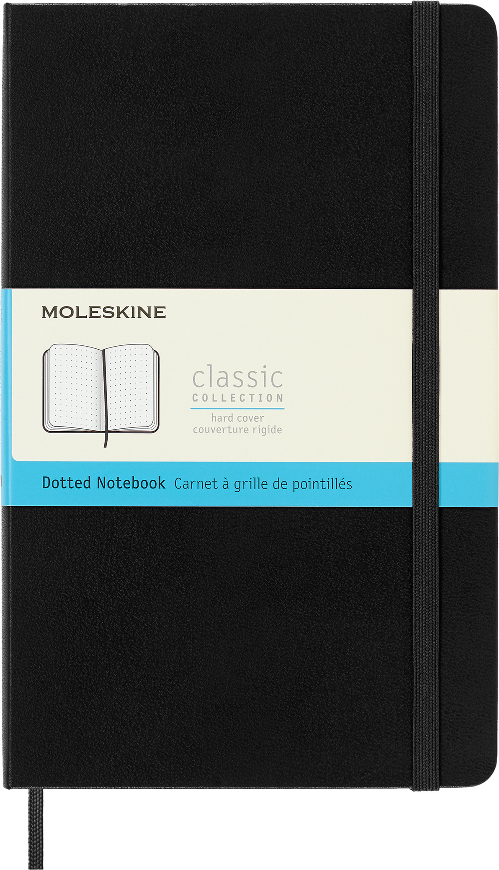 Блокнот Moleskine Classic (QP066) Large 130х210мм 240стр. пунктир твердая обложка черный