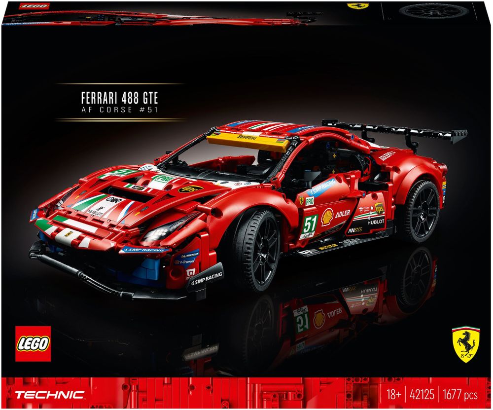 Конструктор LEGO Technic 42125 Ferrari 488 GTE &quot;AF Corse #51&quot;