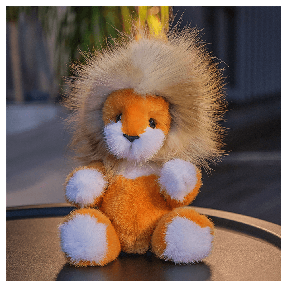 Мягкая игрушка из меха «Львеночек Лео»