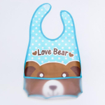 1890563 Нагрудник с карманом «Зверята», непромокаемый, на липучке, цвета МИКС