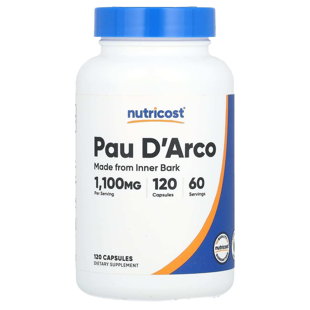 Nutricost, По д'Арко, 120 капсул (550 мг на капсулу)