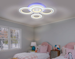 Потолочный светодиодный светильник с пультом FA8801 WH белый 123W 570*420*130 (ПДУ РАДИО 2.4)