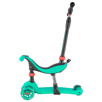 Детский самокат беговел каталка 3 в 1 Tech Team Genius голубой (3+)