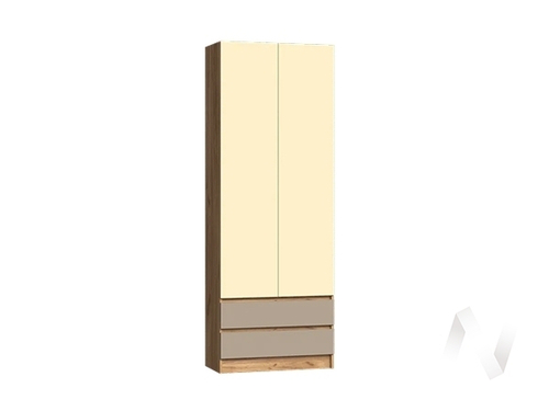 Шкаф Детская Челси Color (дуб крафт/слоновая кость; глиняный серый)