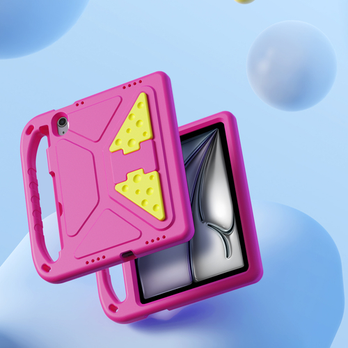 Детский чехол розового цвета на планшет iPad Air 11 (2024-) и Pro 11 (2024-), серия Puff Series Case от Dux Ducis