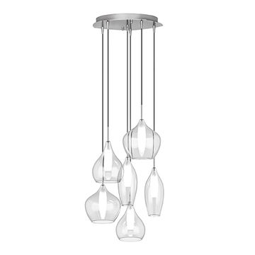 Подвесной светильник 803061 хром/прозрачный Pentola Lightstar