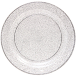 Тарелка одноразовая 18 см «Блестки серебро» в наборе 3шт