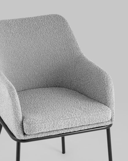 Стул кухонный Oрли ткань букле серый