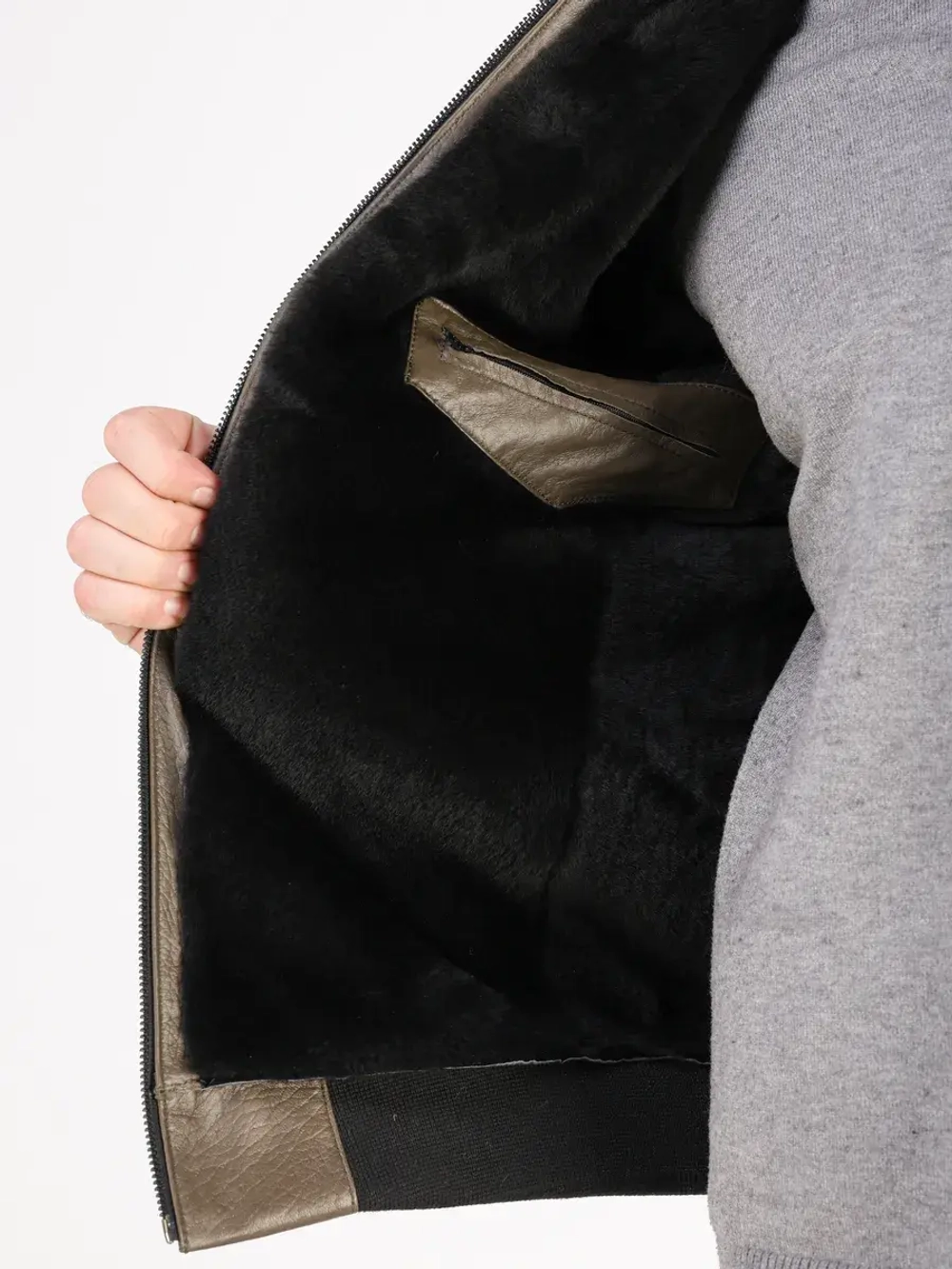 Дубленка зимняя куртка натуральная кожаная