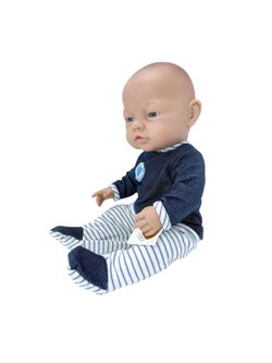 Кукла для девочки Paola Reina 45см виниловая Бэби  в синих ползунках