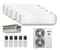 Мульти сплит-система Hisense 5 x AMS-09UR4SVETG67 / AMW-60U6SP / F15E(Е)