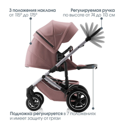 Детская коляска Britax Roemer Smile 5Z 2 в 1 Dusty Rose