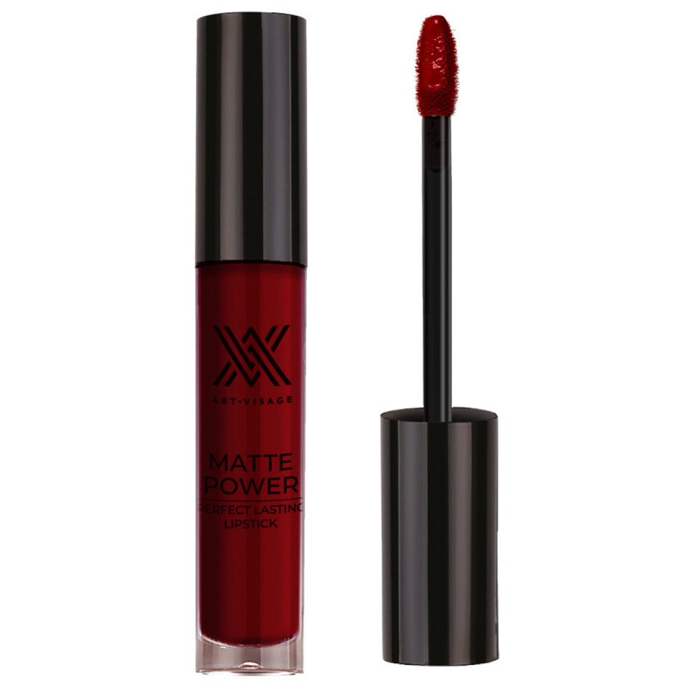 Art-Visage Помада для губ Matte Power, стойкая, тон №21, Глубокий красный, 5,5 мл