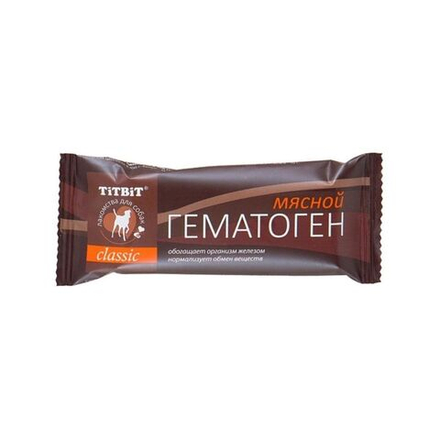 Лакомство TiTBiT для собак Гематоген мясной classic, 16 упаковок