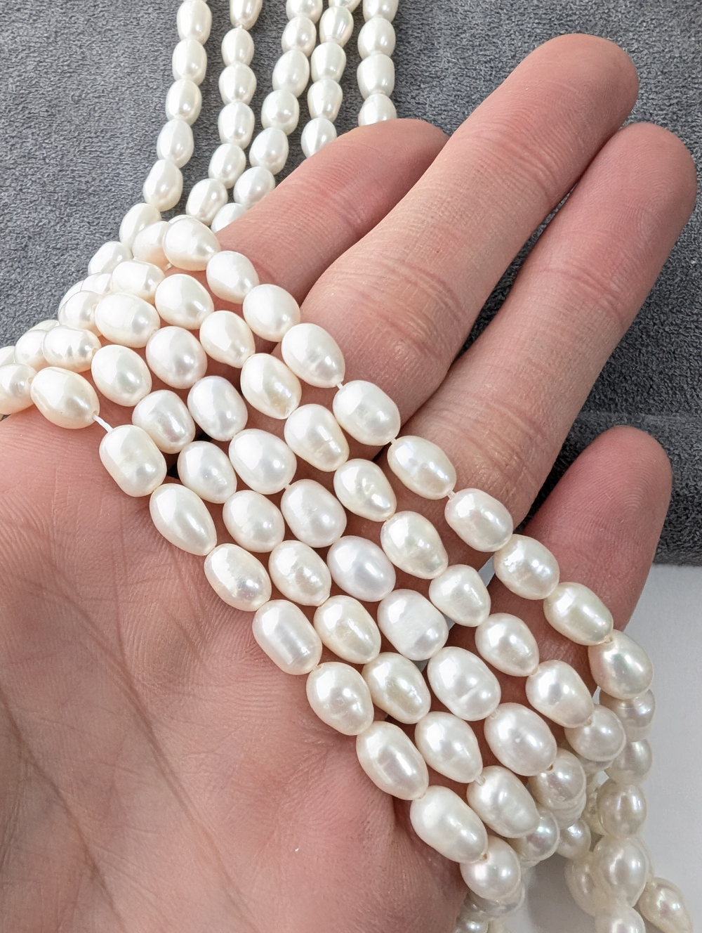 Жемчуг натуральный 5.4-5.9мм