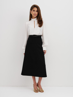 Блуза из крепа, белая