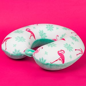 Подушка дорожная Flamingos 3