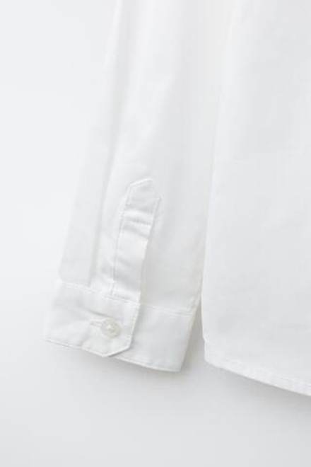 ZARA РУБАШКА SUPER STRETCH COMFORT, БЕЛЫЙ