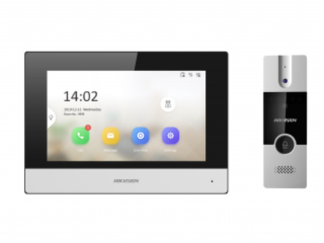 Комплект IP видеодомофона Hikvision DS-KIS302-P