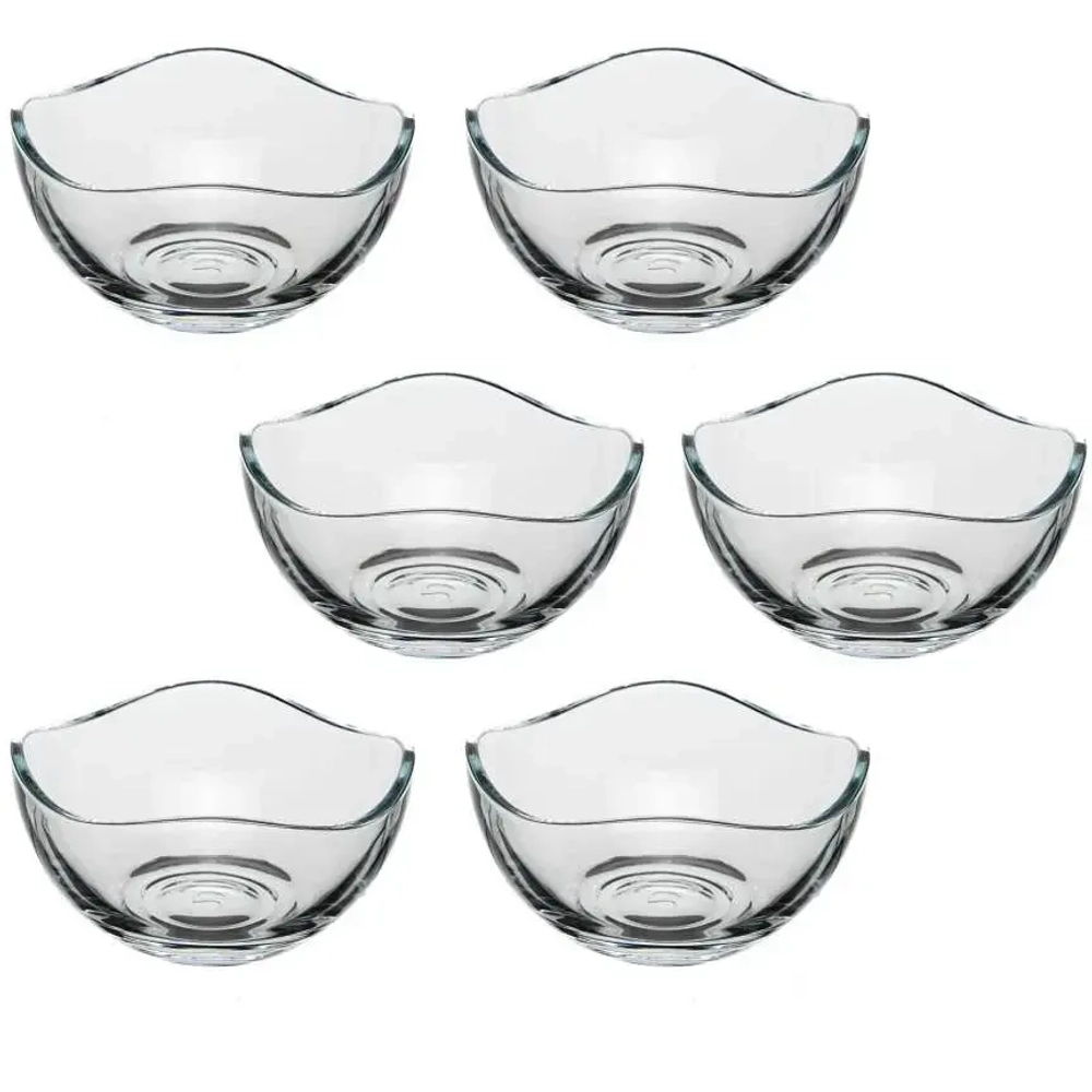 Набор стеклянных салатников 6шт 8см, 90мл «Тоскана» 530526B