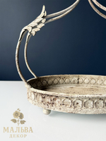 Поднос декоративный "Птичка" большой 28,5x16xH31 см CAMPO Home & Garden