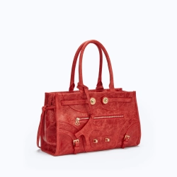 MANC КОЖАНАЯ СУМКА "ZOUZOU", КРАСНЫЙ