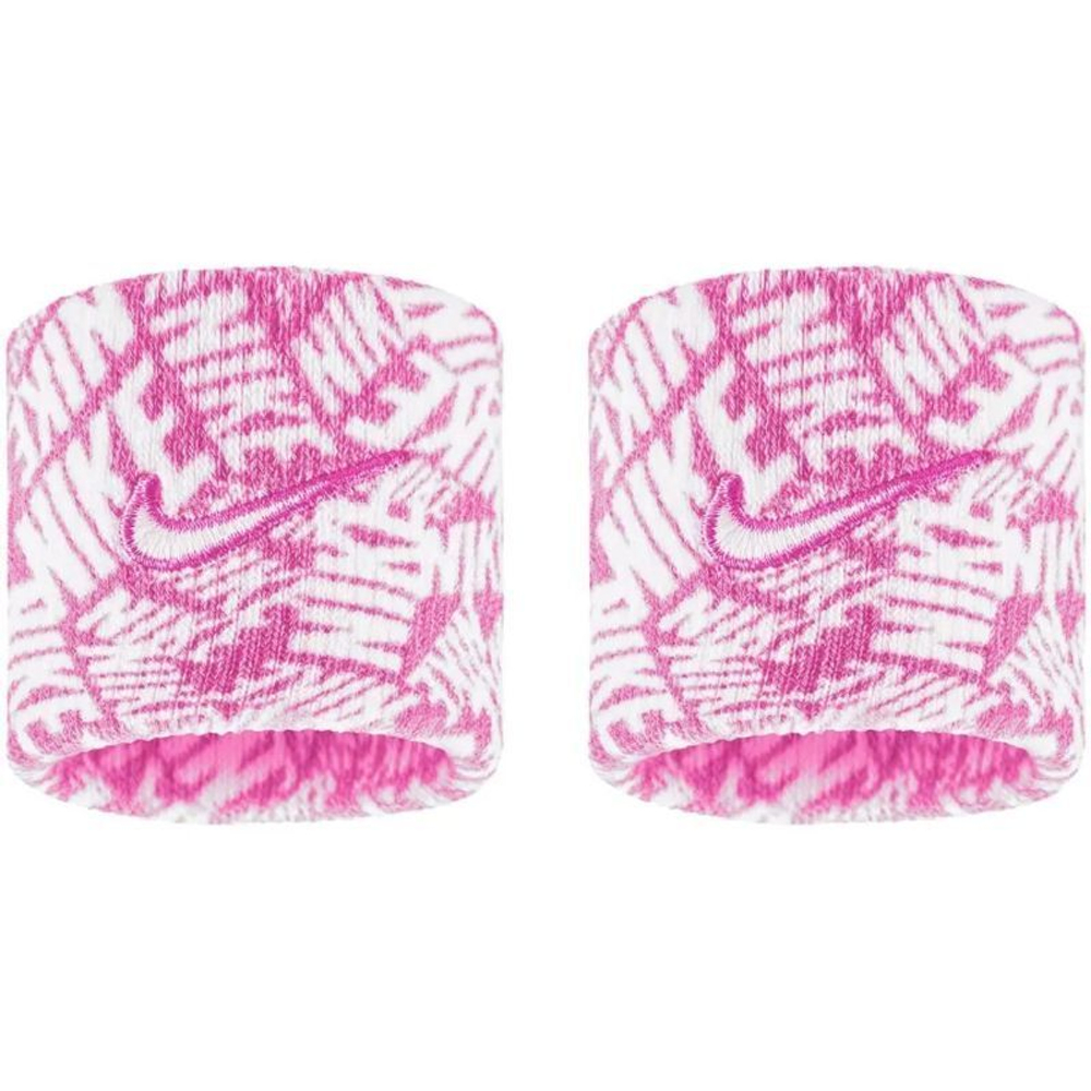 Теннисные напульсники Nike Swoosh 2P - playful pink/white