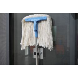 Держатель СИЛА SSH10-S1S-12 для инвентаря на силиконовом креплении 10х10 см нагрузка 2,5 кг хром серебристый