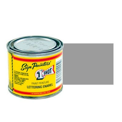 195-L Эмаль для пинстрайпинга 1 Shot Серый средний (Medium Grey), 118 мл