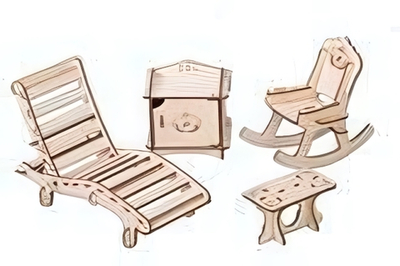 Мебель для кукол 30см "Отдых"