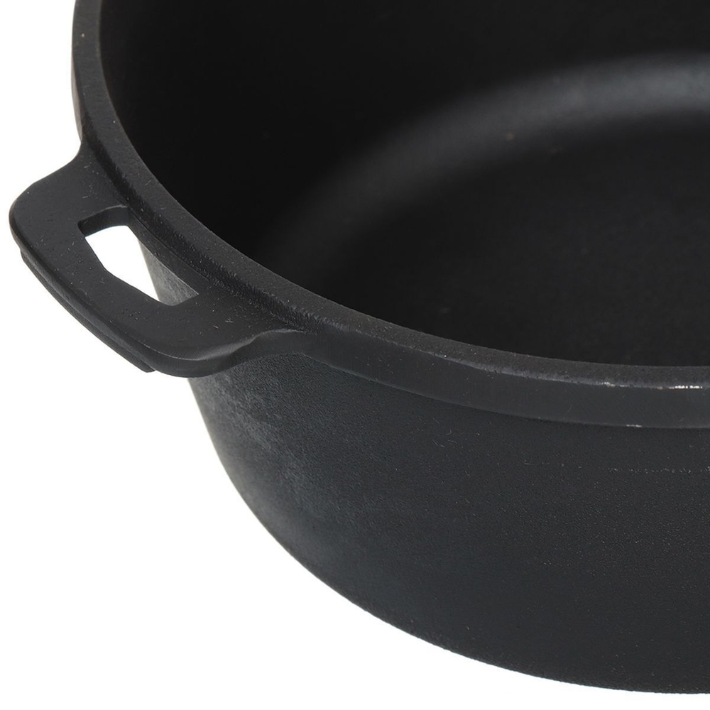 Кастрюля чугун, 5 л, с крыш, крышка алюминий, Maysternya, Т403С2, индукц