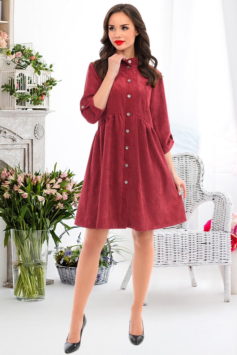 Платье Николь (терракот) Brividi (Акция)