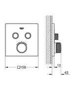 Термостат для душа Grohe Grohtherm SmartControl 29124000