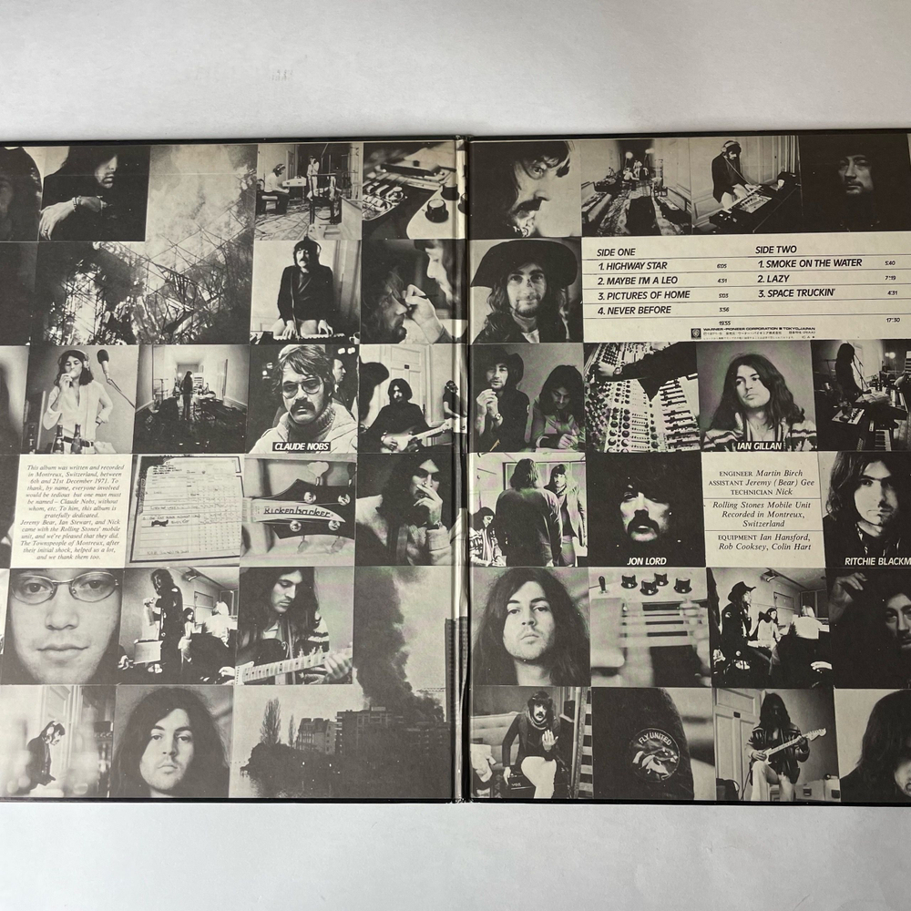 Винтажная виниловая пластинка LP Deep Purple Machine Head (Япония 1974) (Без Оби) (Первый Пресс, Болтоный Ворнер)