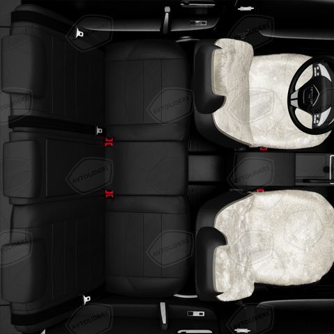 Меховые накидки, 1шт. (натуральная овчина, короткий ворс)