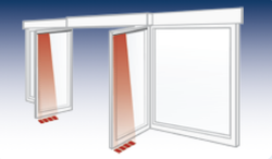 Лазерный сенсор (датчик) безопасности 310 mm (для распашных и карусельных дверей)