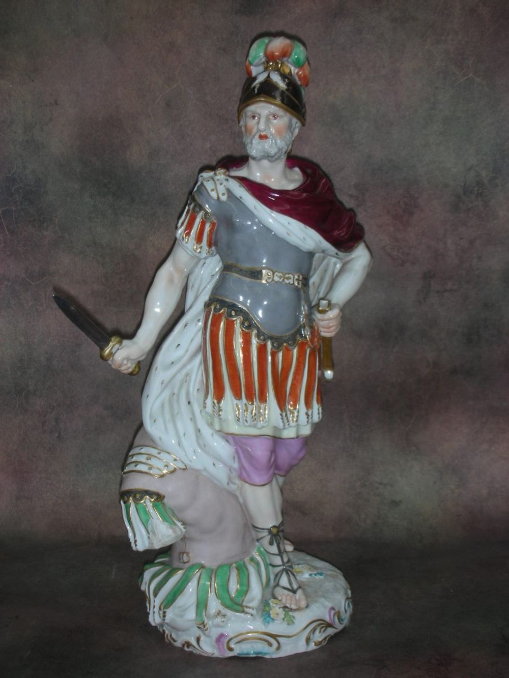 Статуэтка. Фарфор. Солдат. Римлянин. SAMSON. Франция