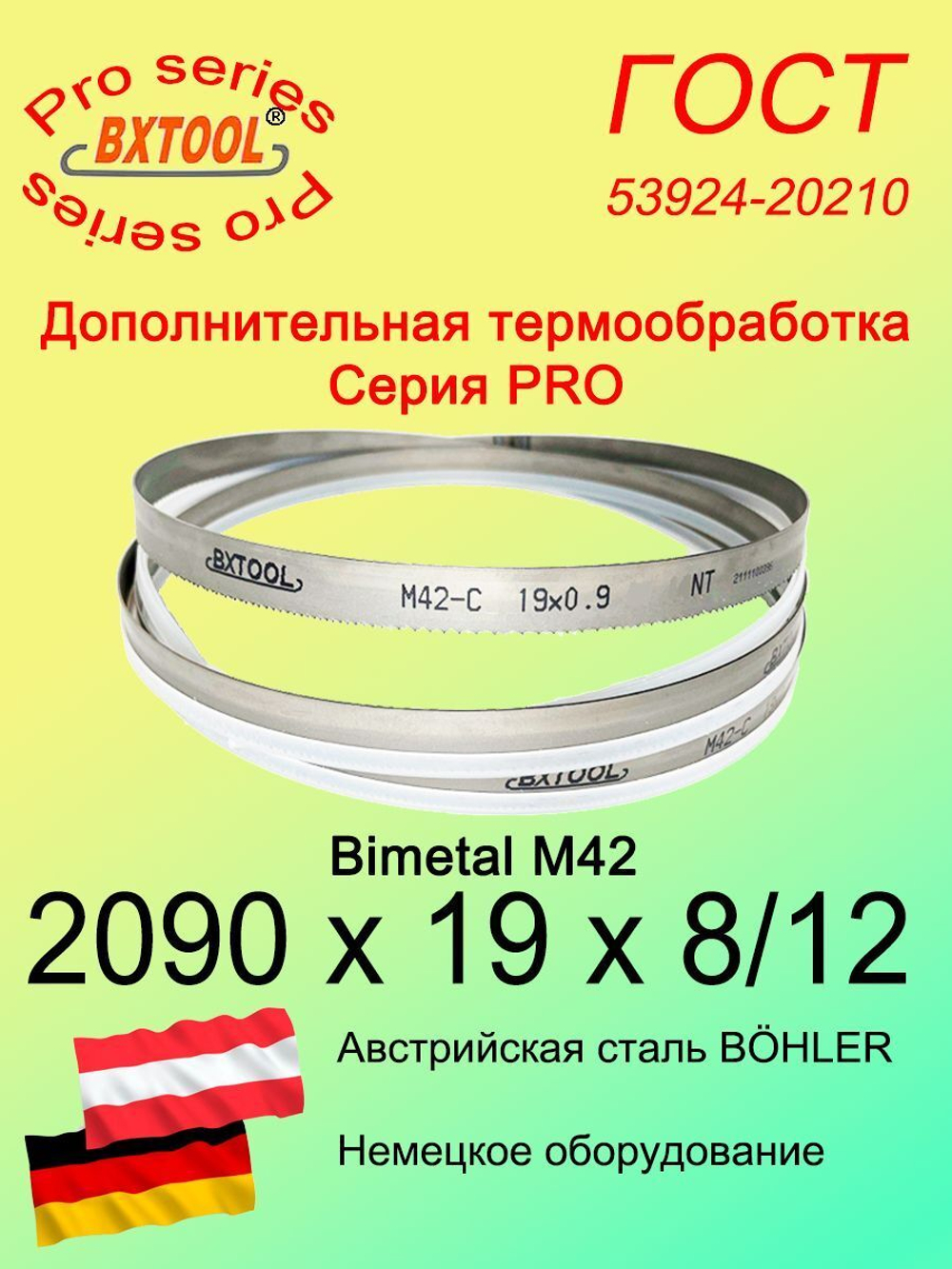 Пильная лента по металлу по дереву 2090 х 19 х 8/12 SVOGER