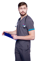 Туника медицинская мужская Pulse 258 Michigan, R148 нэви, S