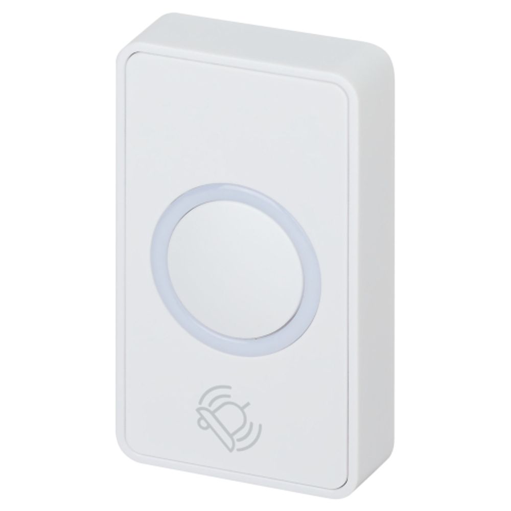 Звонок дверной ЭРА POLYCOLOR C100 беспроводной RGB подсветка белый 36 мелодий | Электрозвонки беспроводные