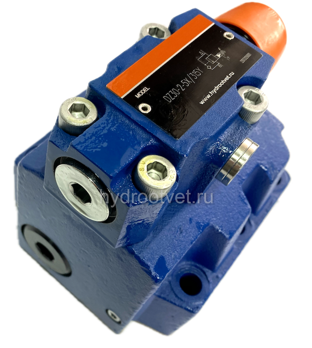 DZ30-2-5X/100Y - Клапан последовательности непрямого действия Ду32, с обратным клапаном с давлением регулировки до 100 бар, каналы управления Y - внешний