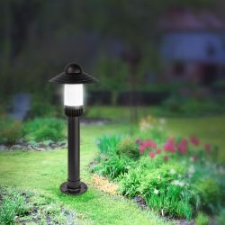 Садово-парковый светильник ЭРА НТУ 01-60-008 Поллар напольный черный IP54 Е27 max60Вт h660мм