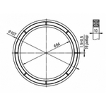 Прокладка д/унитаза пр-во "SANTERI" ( пос. Воротынск) (и-004В)
