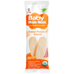 Hot Kid, Baby Mum-Mum®, печенье для прорезывания зубов, батат и морковь, 12 упаковок по 2 печенья
