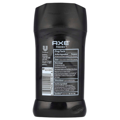 AXE, 48H Fresh & Dry, антиперспирант, феникс, 76 г (2,7 унции)