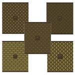 Тетрадь А5, 48 л., ПЗБМ, скоба, клетка, матовая ламинация, фольга, "АРТ ДЕКО" (5 видов), 029181