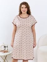 Ночная сорочка Вельвета-1 Виотекс БЕЖЕВЫЙ