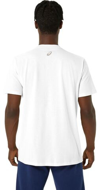 Мужская теннисная футболка Asics Logo Short Sleeve - белый